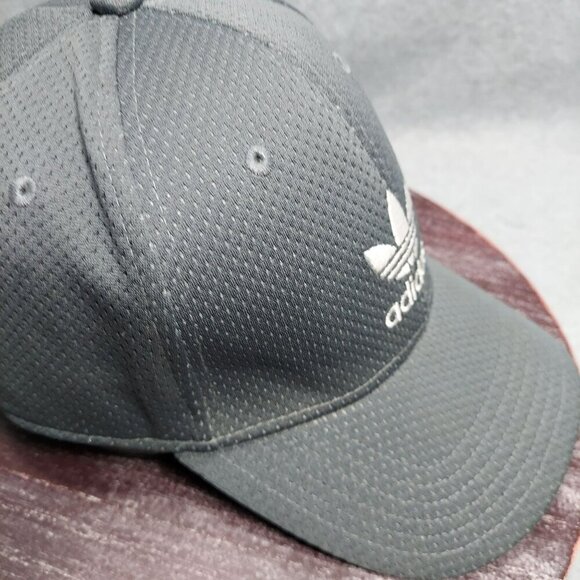 Adidas Gray Mesh Baseball Cap  L/XL  Stretch - Picture 7 of 10